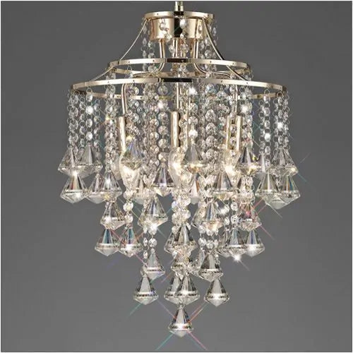 IL32771 Diyas Inina 4 Light Pendant E14 French Gold/Crystal