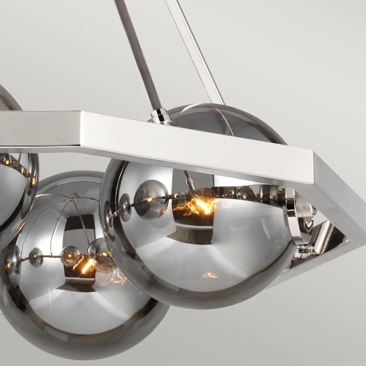 Quintessentiale Harper 5 Light Chandelier in Polished Nickel QN-HARPER5