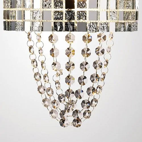 Camden Wall Lamp 2 Light G9 Polished Chrome Mosaic Glass Crystal Diyas IL31620
