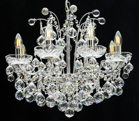 Polished chrome 5005/8 B Callas 8-light multi-arm chandelier
