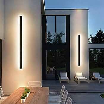 15w LINEAR Integrated LED Outdoor Wall Light in Black, Model LX-Lin90S