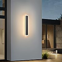 10w linear Integrated LED Indoor & Outdoor Wall Light in Black, Model LX-Lin60S