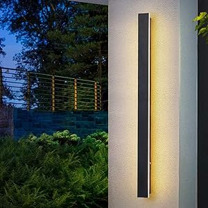 6w Integrated LED Outdoor Wall Light in Black, Model LX-Lin60E