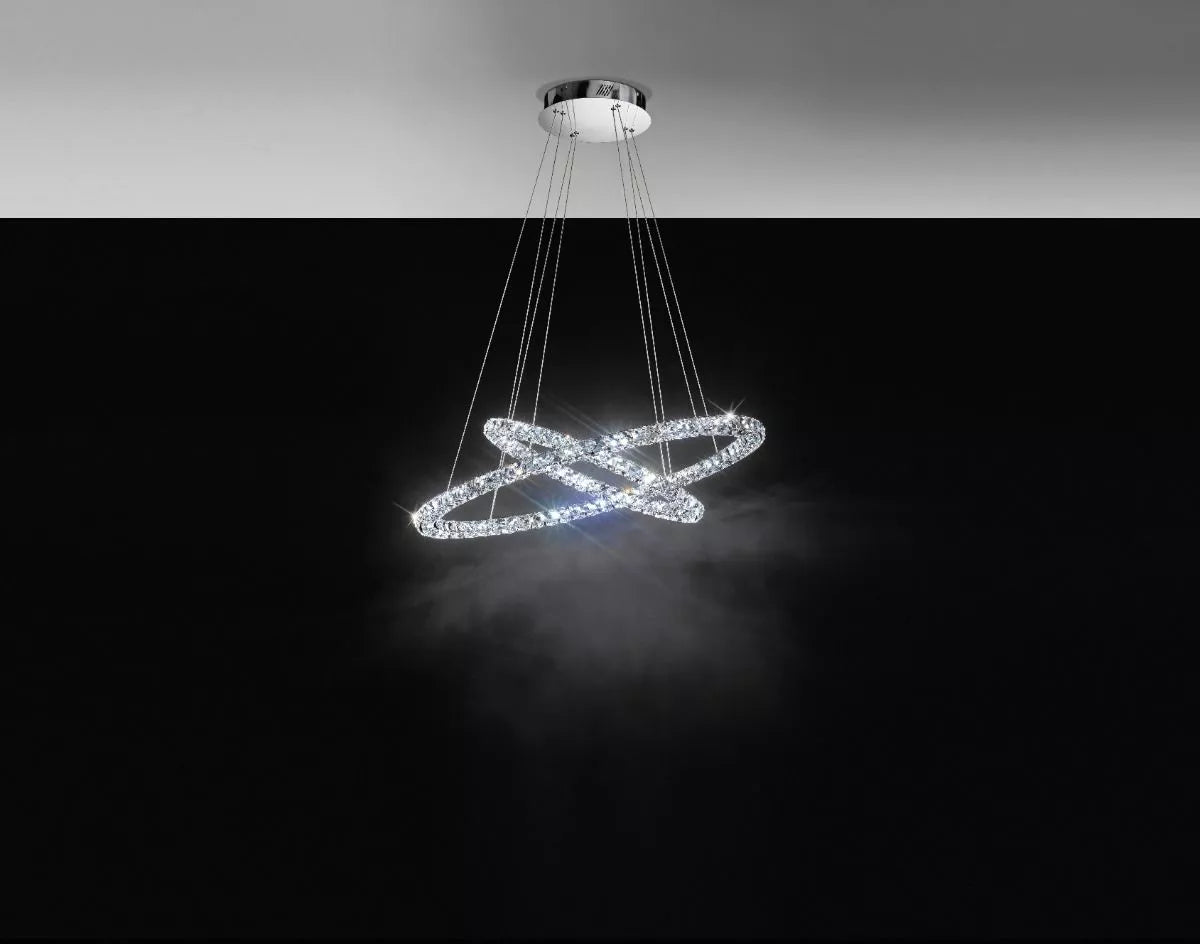 LED Crystal Pendant Toneria Eglo Ceiling Light 93946