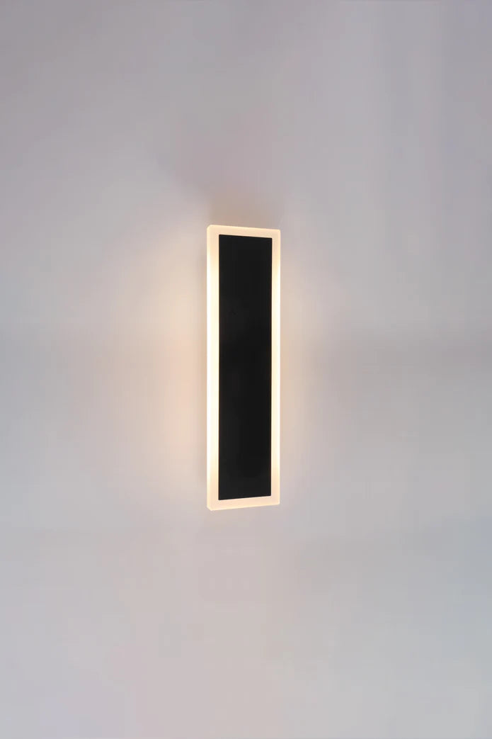 6w Integrated LED Outdoor & Indoor Wall Light in Black, Model LX-Lin30S