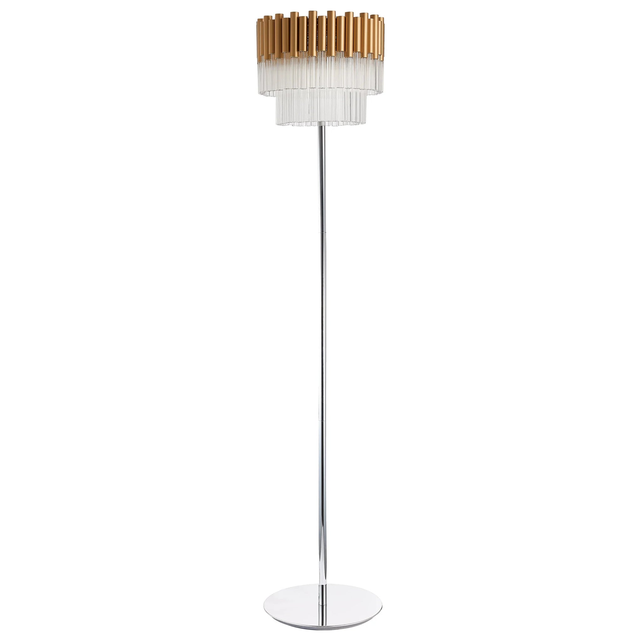 Gold LX-Harrogate 3 Bulb Floor Lamp LXHARR033GD3FLOL