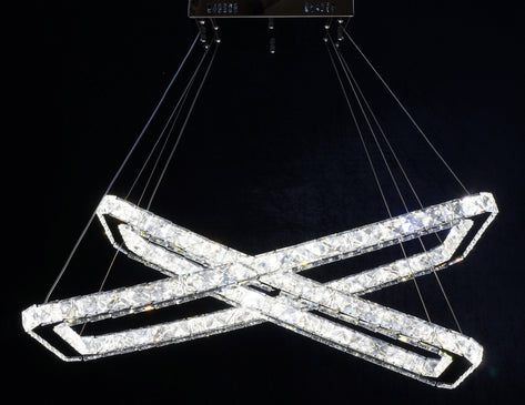 250/71x31 Chrome-Polished Tutte Suspended Light