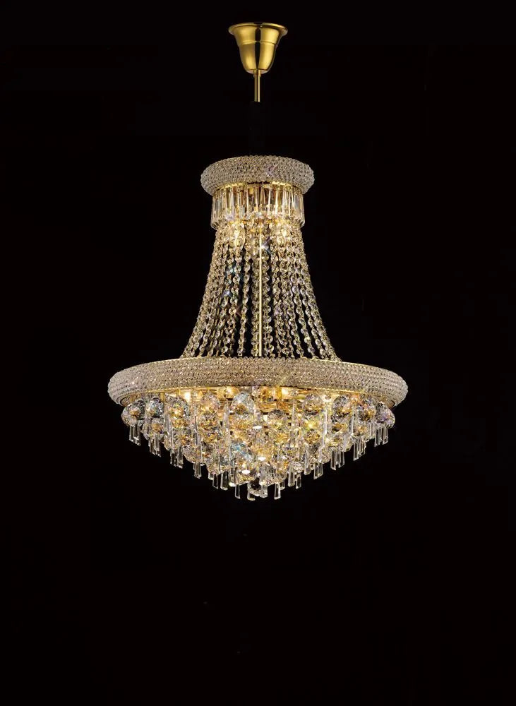 IL32111 Diyas Alexandra 13 Light Pendant in Gold/Crystal