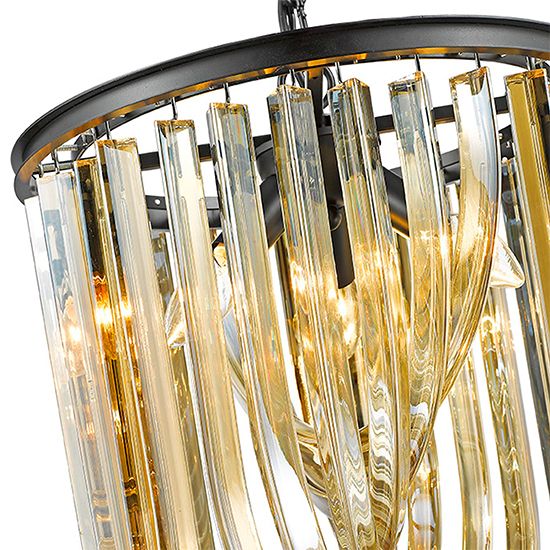 LXCHEL038CG3STAT LX-Chelsea 3 Bulbs Statement Ceiling Pendant Light in Champagne Gold