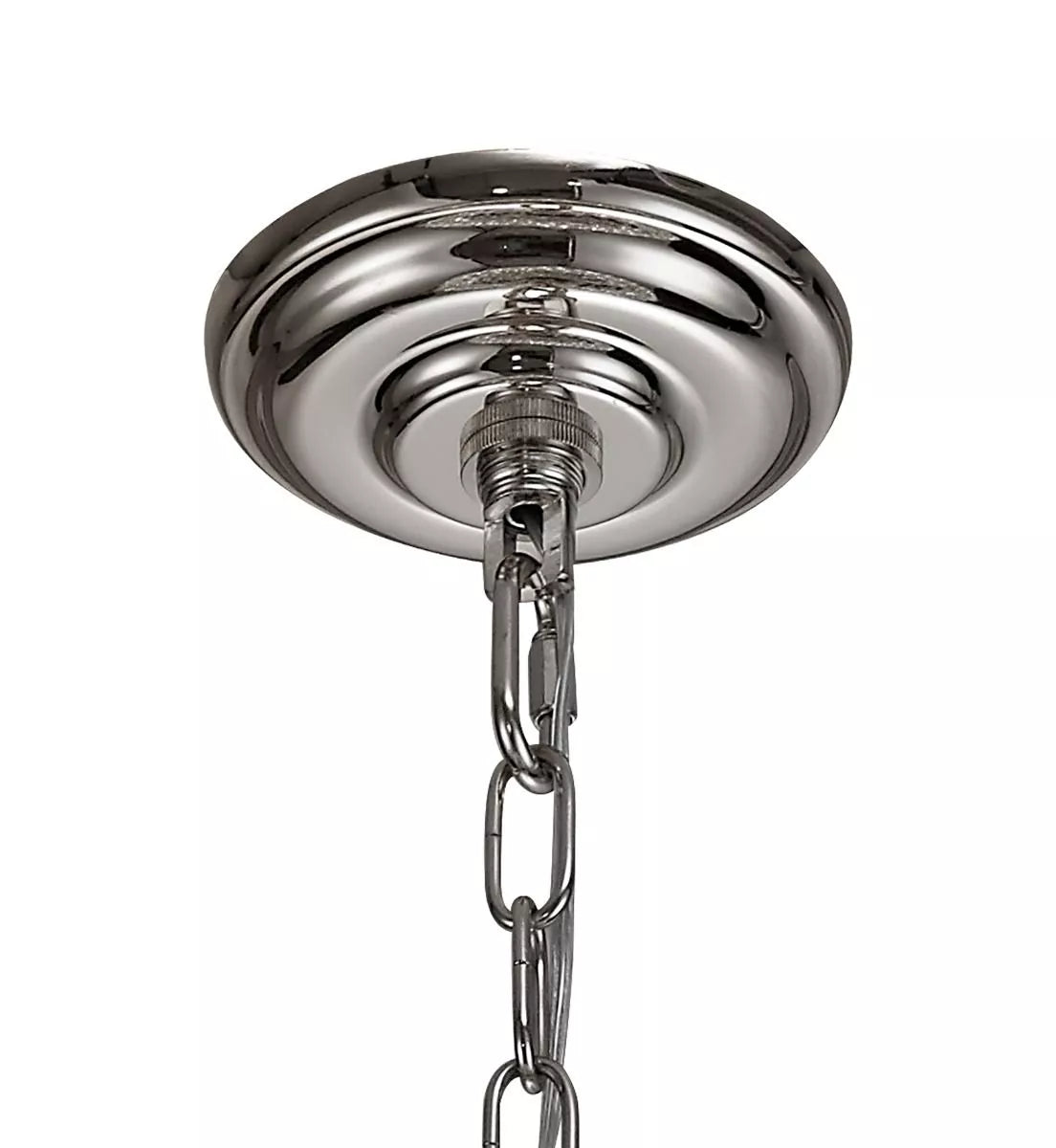 Crystal 9 Light Large Pendant Polished Chrome Frame Diyas Coniston IL32802