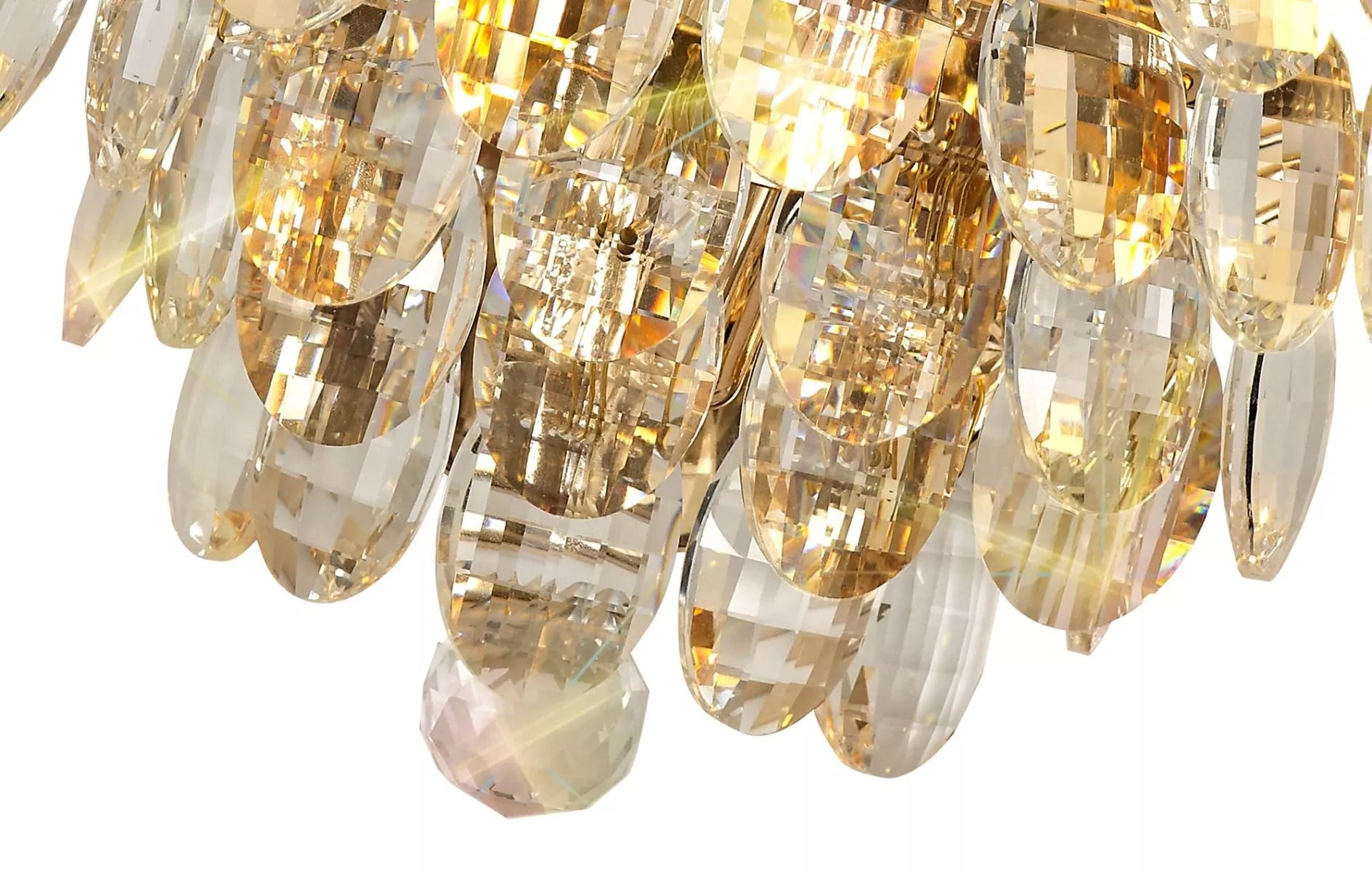 Gold Frame Diyas Coniston IL32807 Crystal Single Wall Light