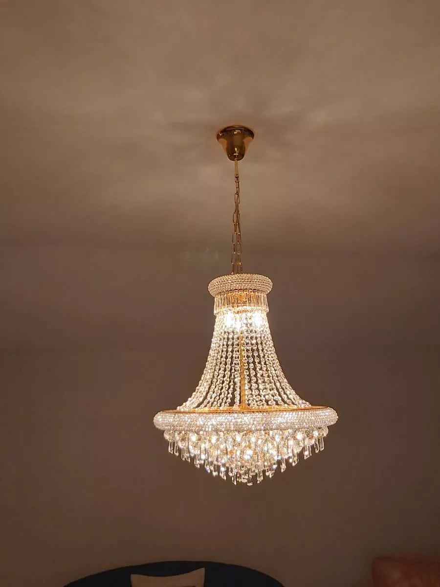 IL32111 Diyas Alexandra 13 Light Pendant in Gold/Crystal