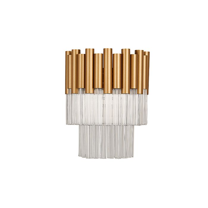 Gold 1 Bulb Wall Light by LX-Harrogate LXHARR021GD1WAL