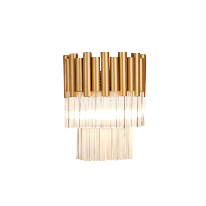 Gold 1 Bulb Wall Light by LX-Harrogate LXHARR021GD1WAL