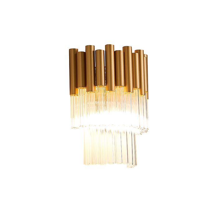 Gold 1 Bulb Wall Light by LX-Harrogate LXHARR021GD1WAL