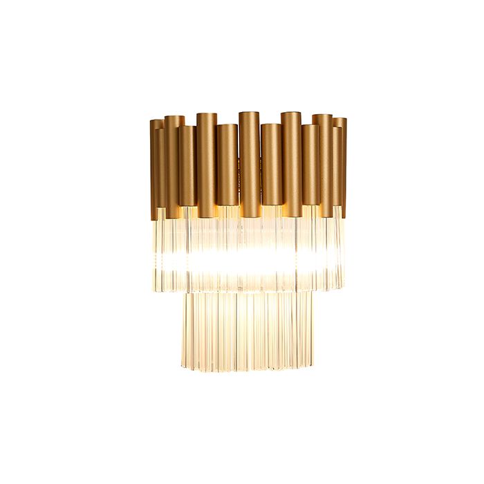 Gold 1 Bulb Wall Light by LX-Harrogate LXHARR021GD1WAL