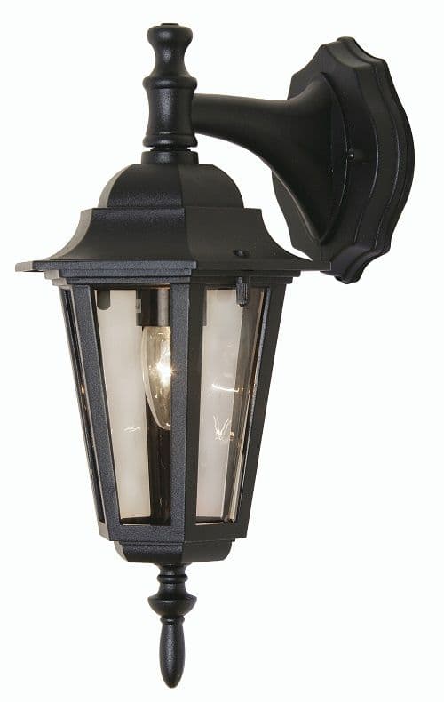 Oaks Lighting's Haxby Downward Wall Lantern 171 DN BK