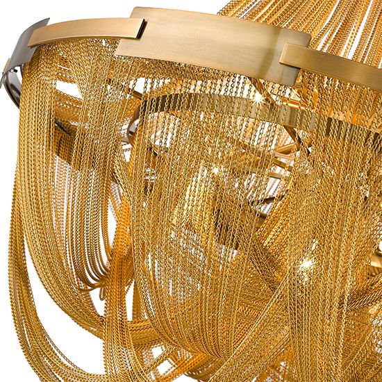 Statement Ceiling Light in Brass, LX-Notting Hill 6 Bulbs LXNOTT050BRA6STAT