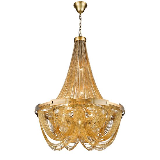 LX-Notting Hill Statement Ceiling Light with 10 Bulbs in Brass LXNOTT080BRA10STAT