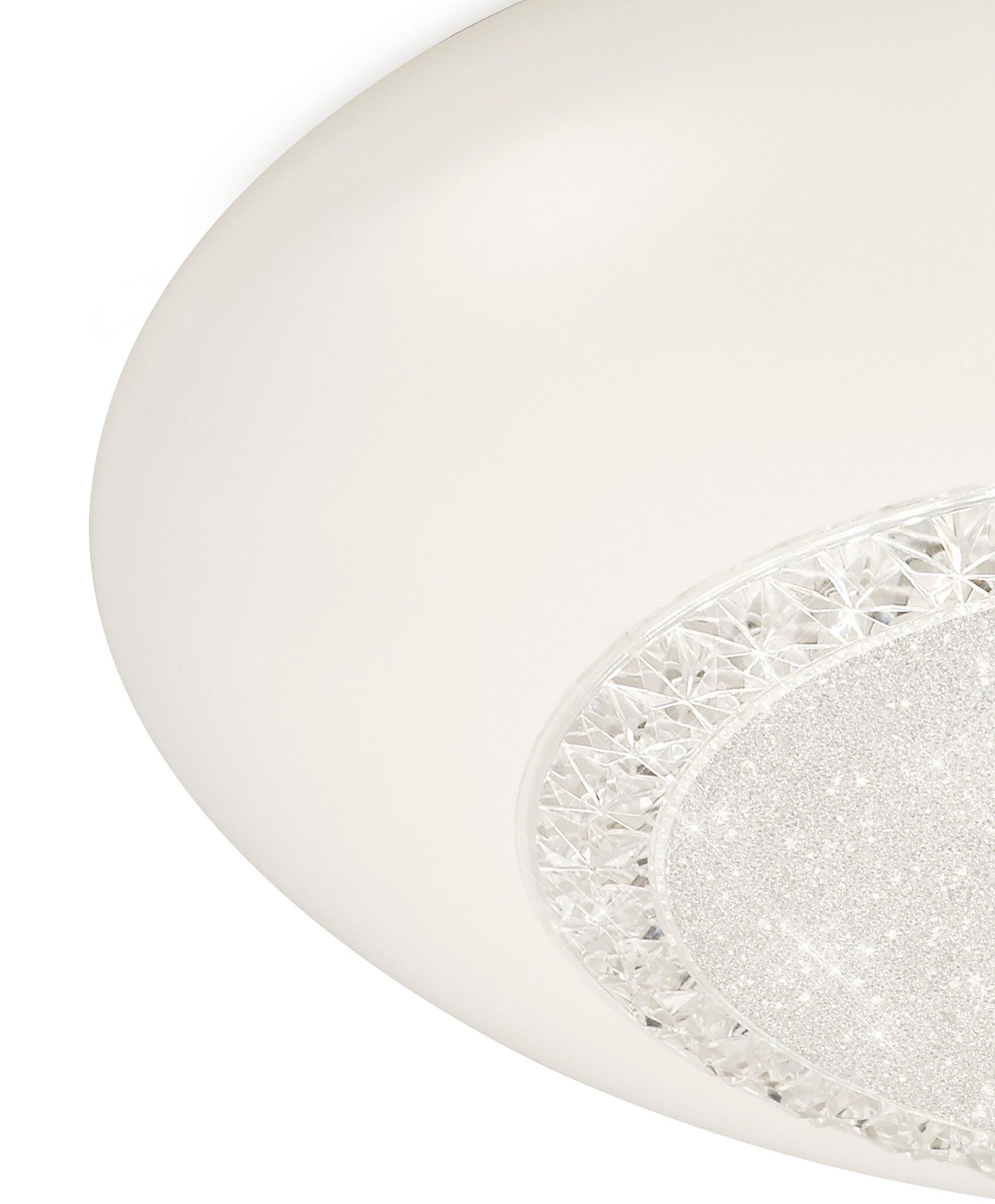 M6235 Mantra Opera Crystal LED Ceiling Flush White