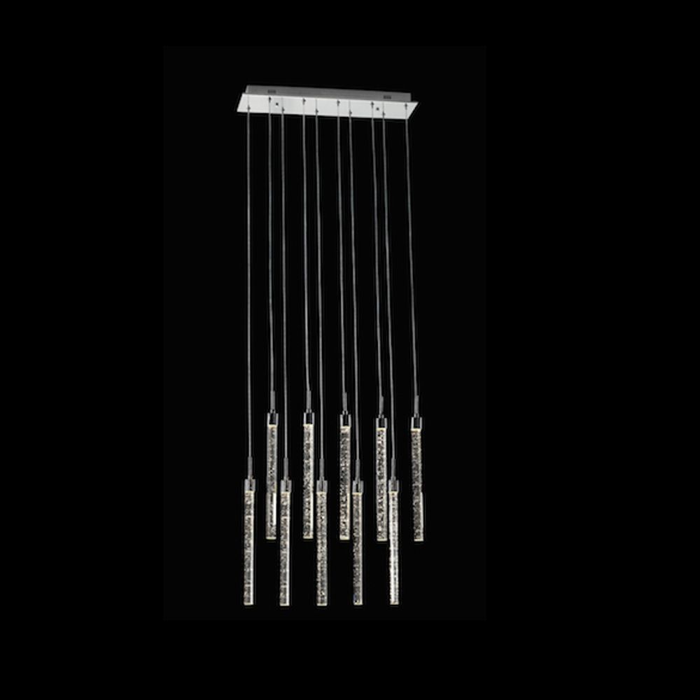 PD1609-10B CH Avivo Cascade 10 Light LED Bar Pendant Polished Chrome Ceiling Fitting