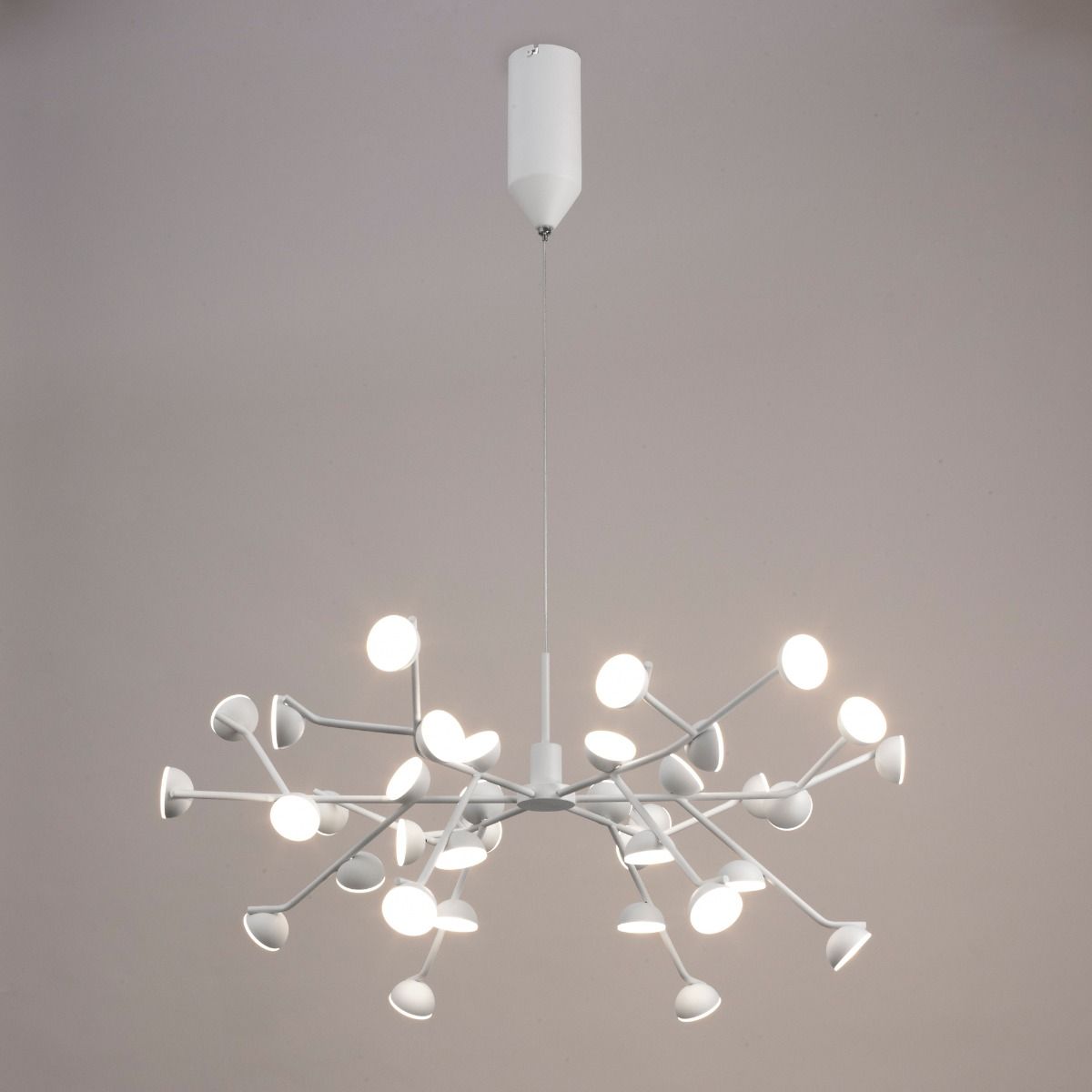 M6260 Mantra Adn LED 36 Light Extra Large Ceiling Pendant White Frame