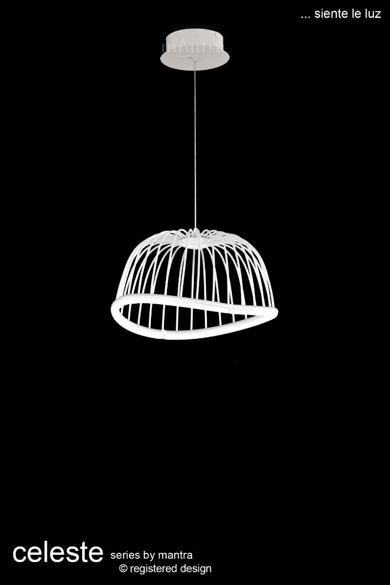 M6682 Mantra Celeste Small Ceiling LED White Pendant