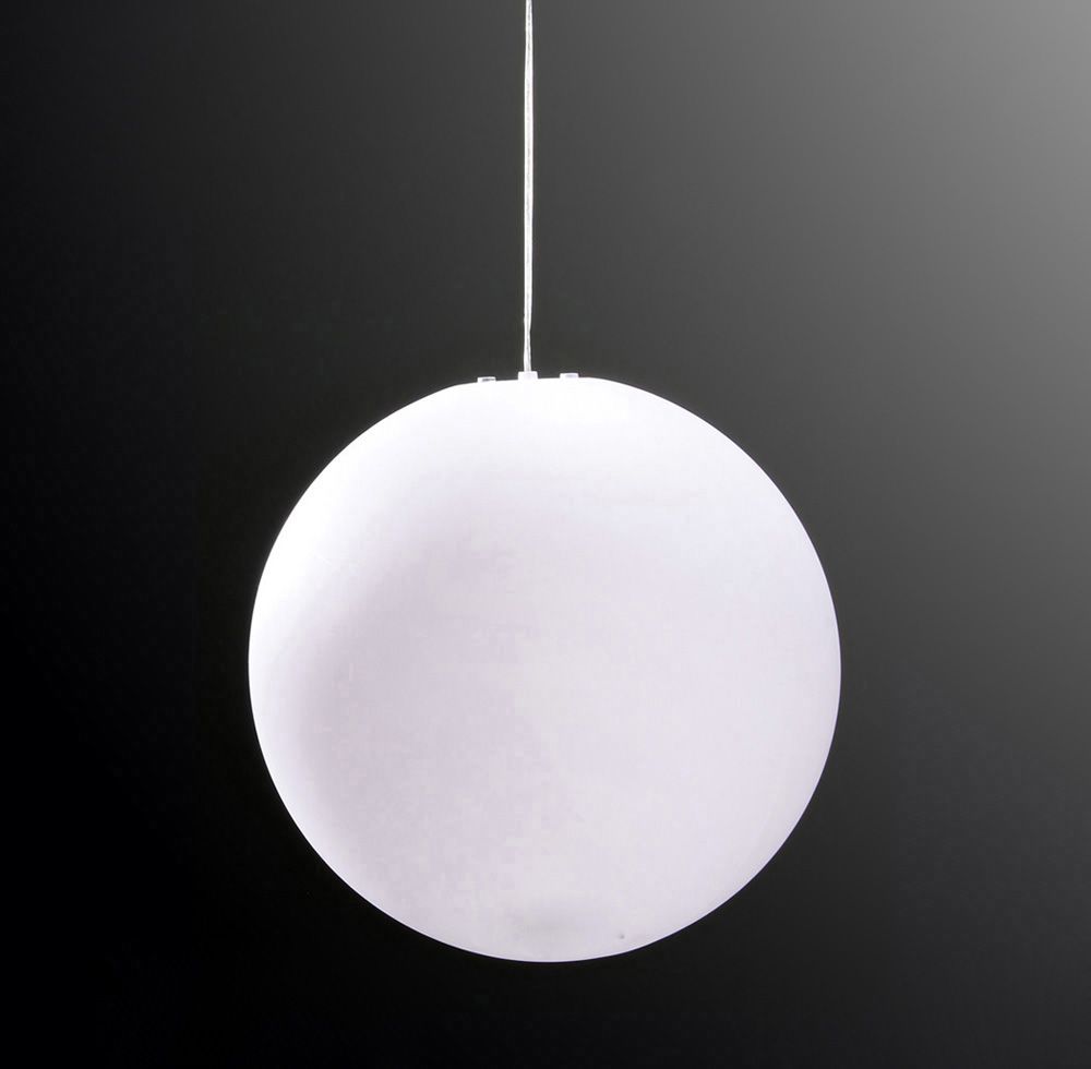M1399 Mantra Huevo Large Ball Outdoor Pendant Fitting 1 Light IP44 Opal White