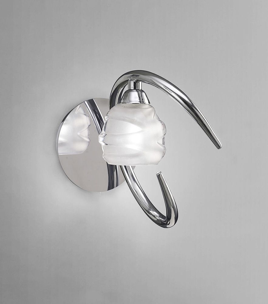 M1806/S Mantra Loop Polished Chrome 1 Light Wall Light