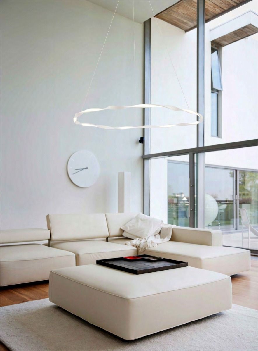 M6571 Mantra Madagascar Medium Ceiling LED White Pendant