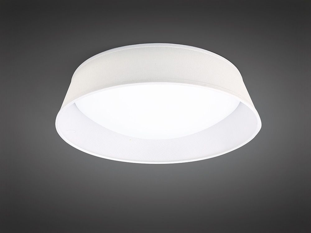 M4961 Mantra Nordica 21W Flush Ceiling Fitting LED 45CM White Acrylic Ivory Shade