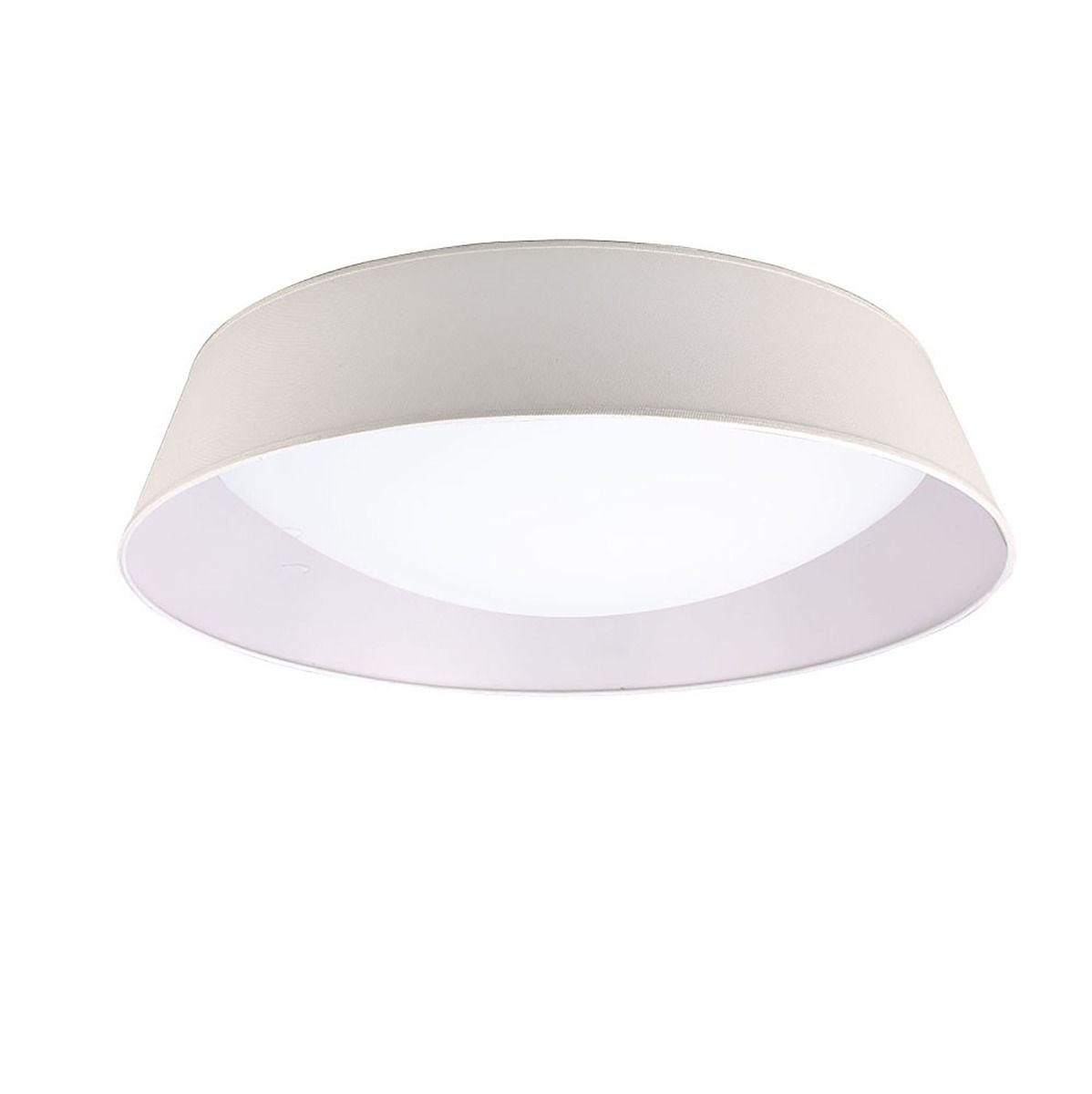 M4963E Mantra Nordica 9 Light Flush Ceiling Fitting 90cm White Acrylic Ivory Shade