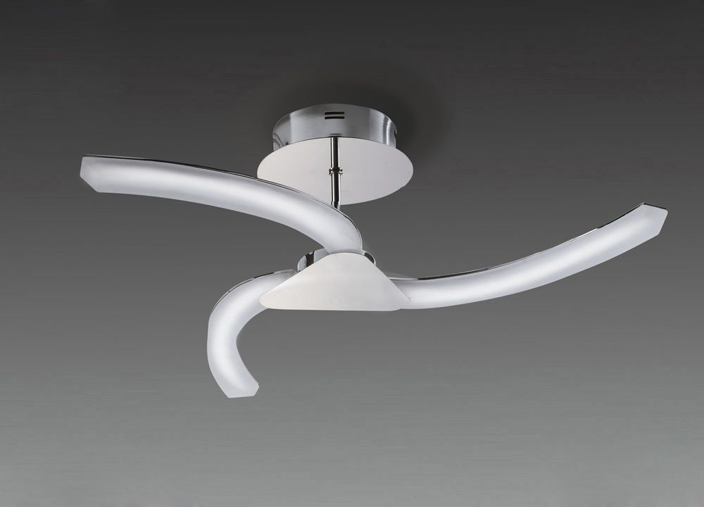 M3562 Mantra On 3 Light Polished Chrome LED Semi-Flush Ceiling Fitting