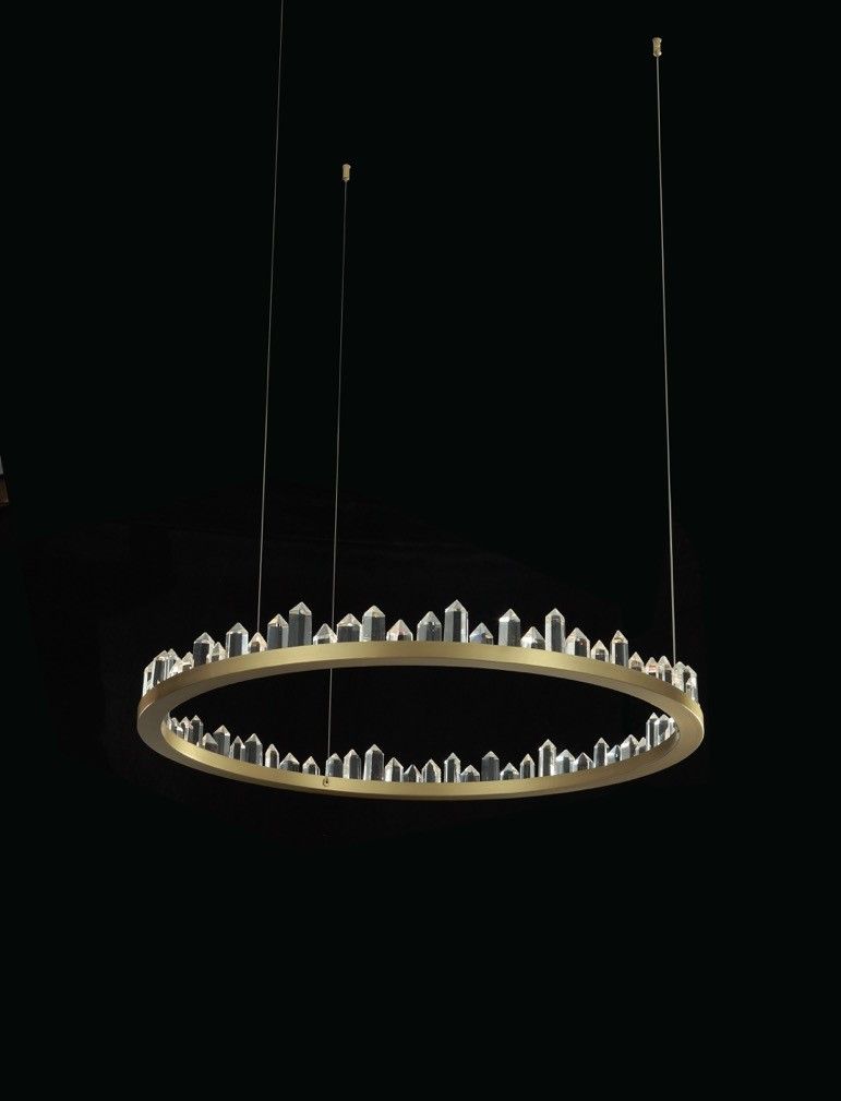 AVI/PD1801-80A  Avivo Prisma LED Light Pendant Brushed Brass