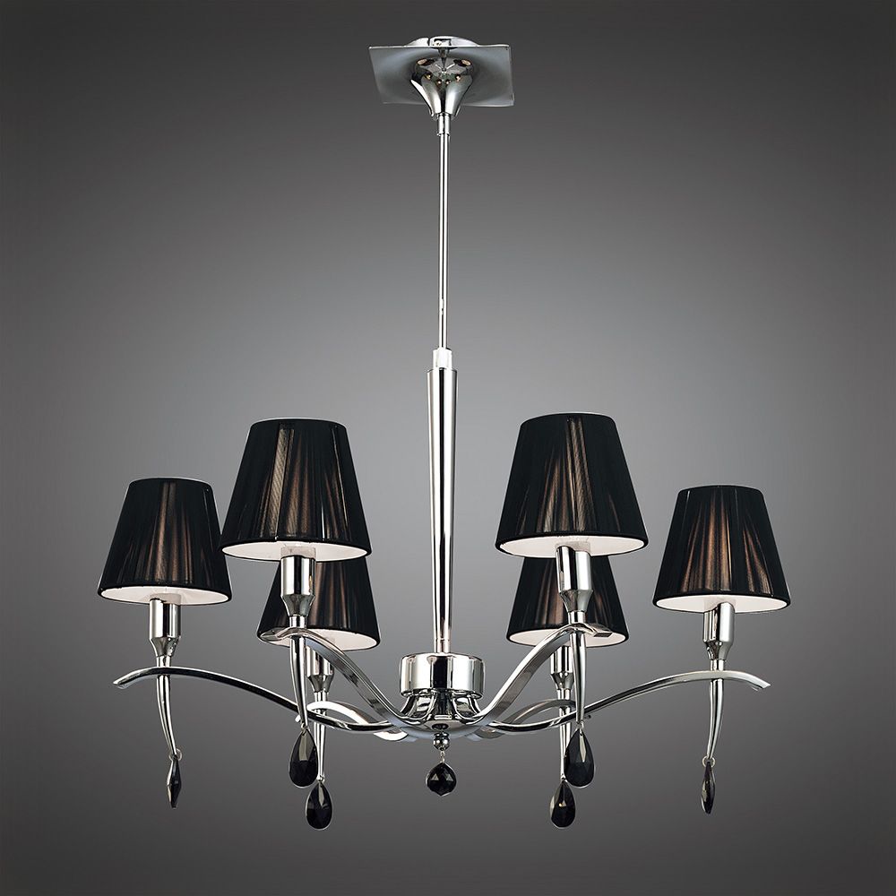 M0342 Mantra Siena 6 light Chrome Ceiling Pendant