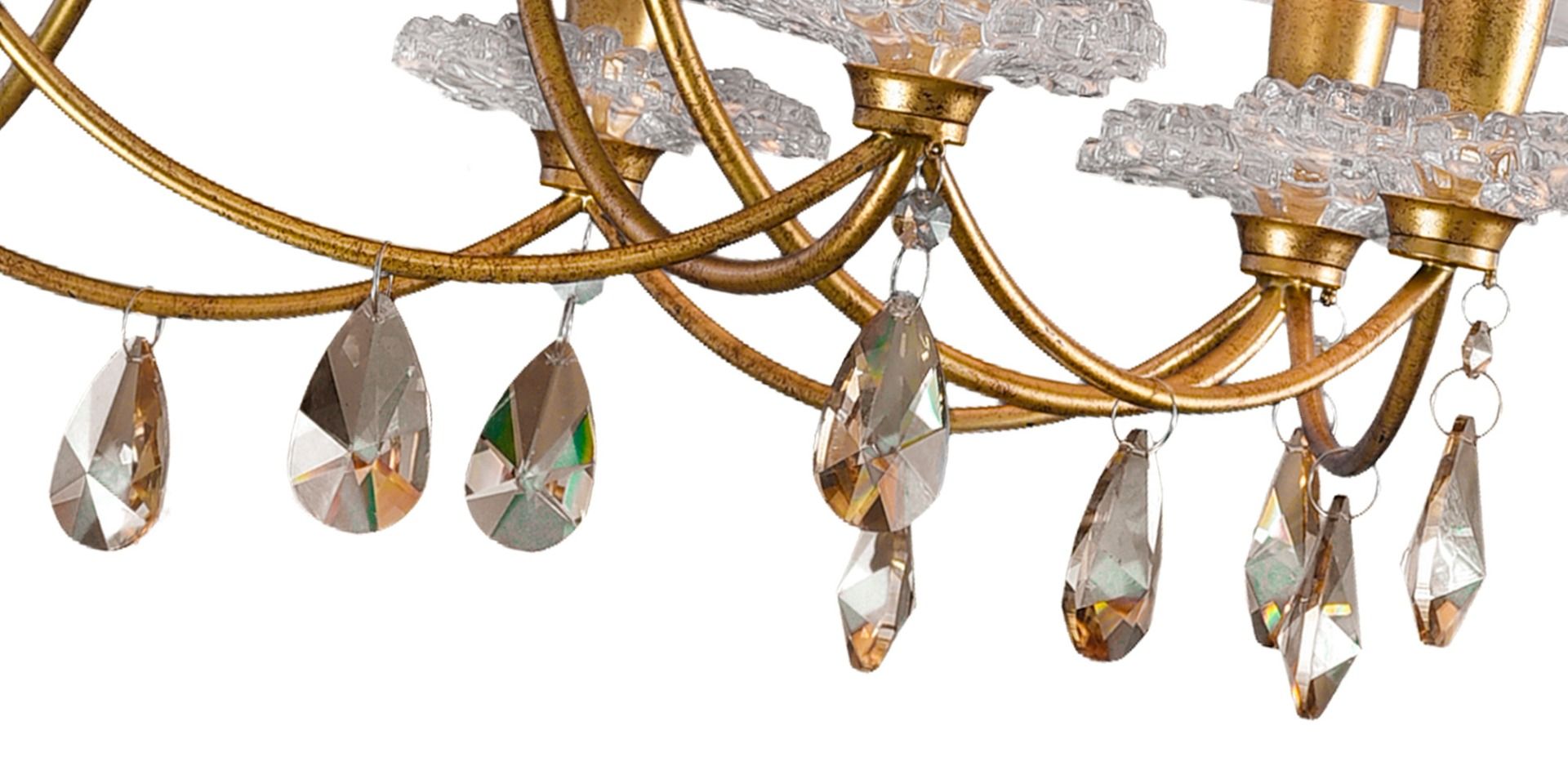 M6291 Mantra Sophie Large 8 Light Gold Chandelier