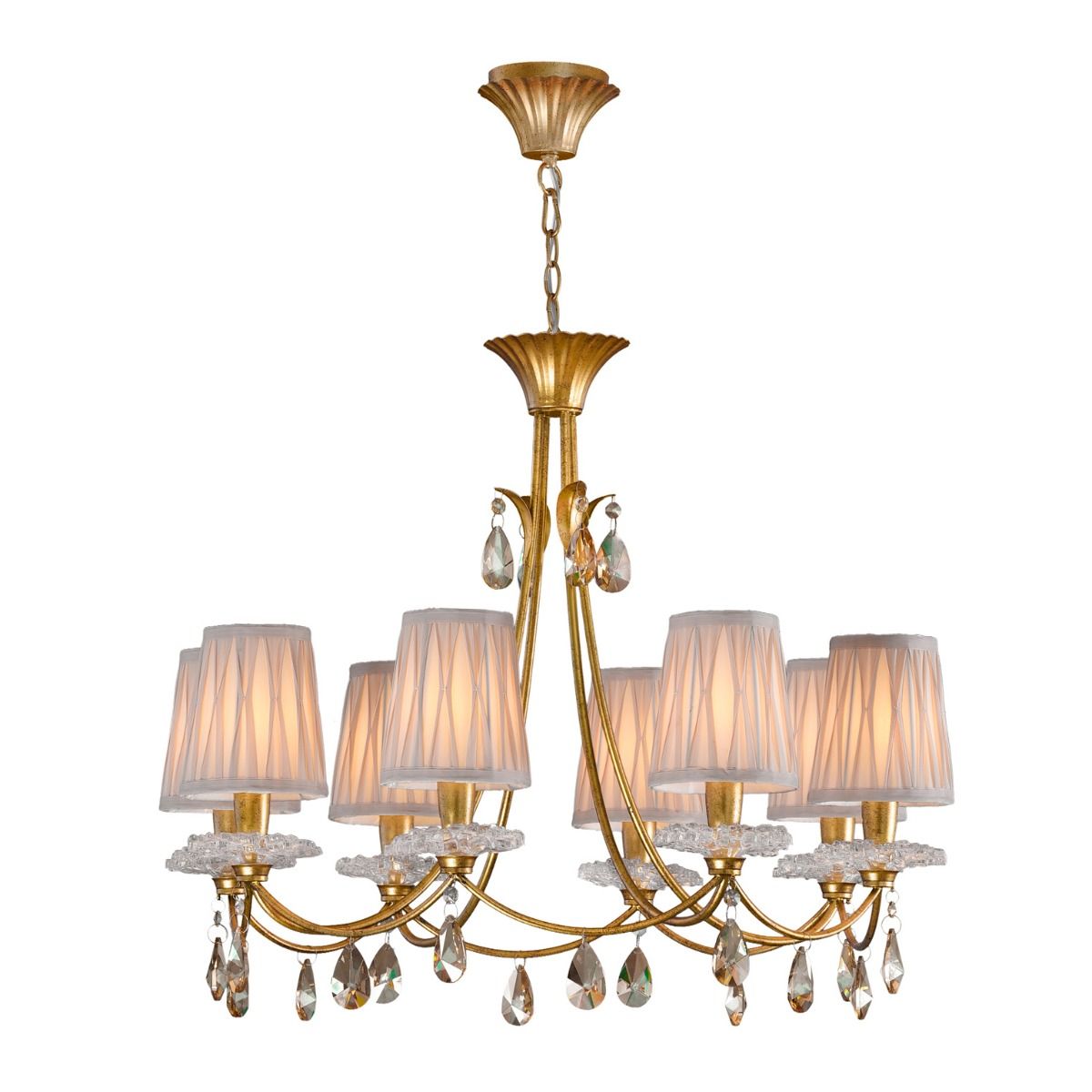 M6291 Mantra Sophie Large 8 Light Gold Chandelier