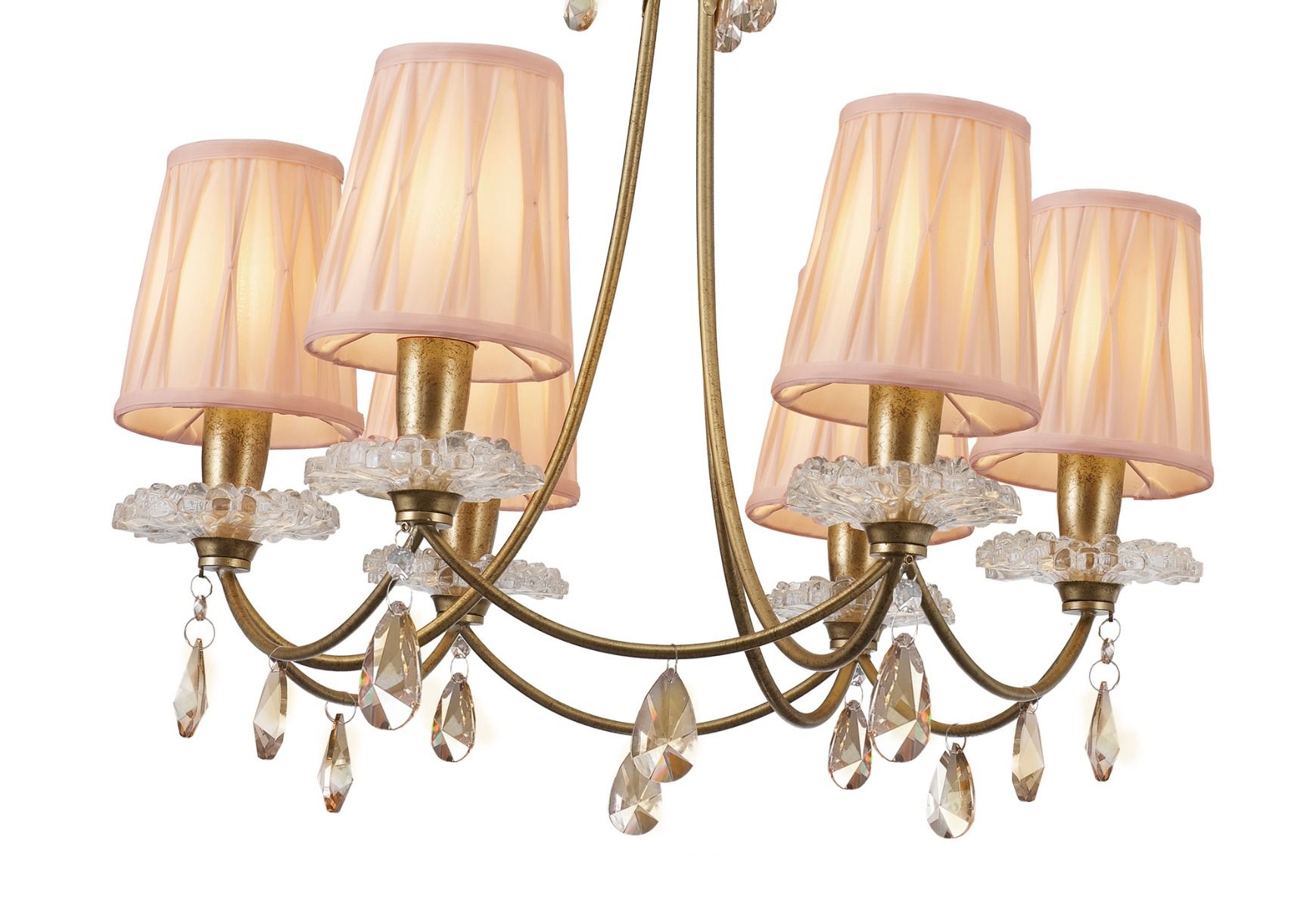 M6292 Mantra Sophie Medium 6 Light Gold Chandelier