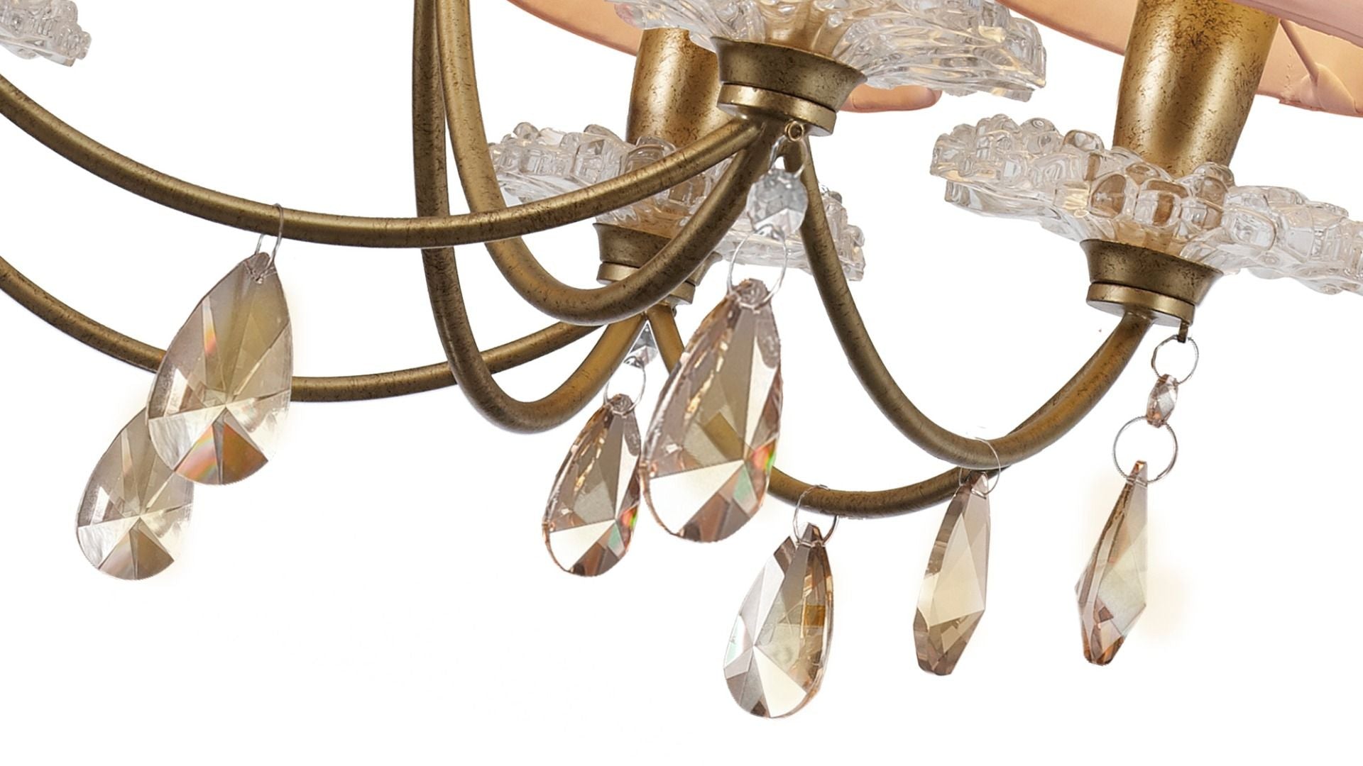 M6292 Mantra Sophie Medium 6 Light Gold Chandelier