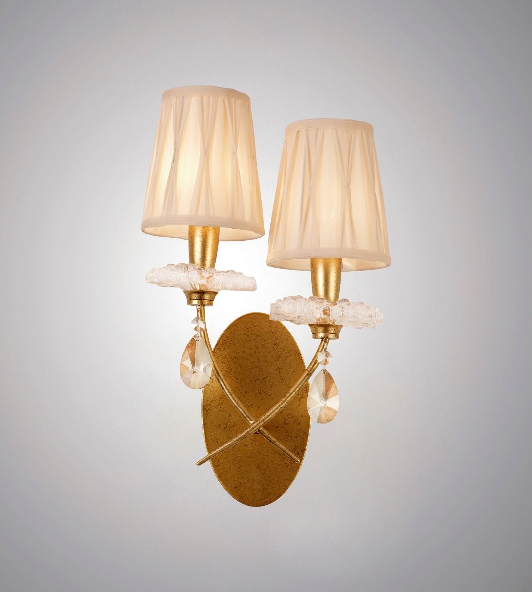 M6294 Mantra Sophie Twin Wall Light Gold