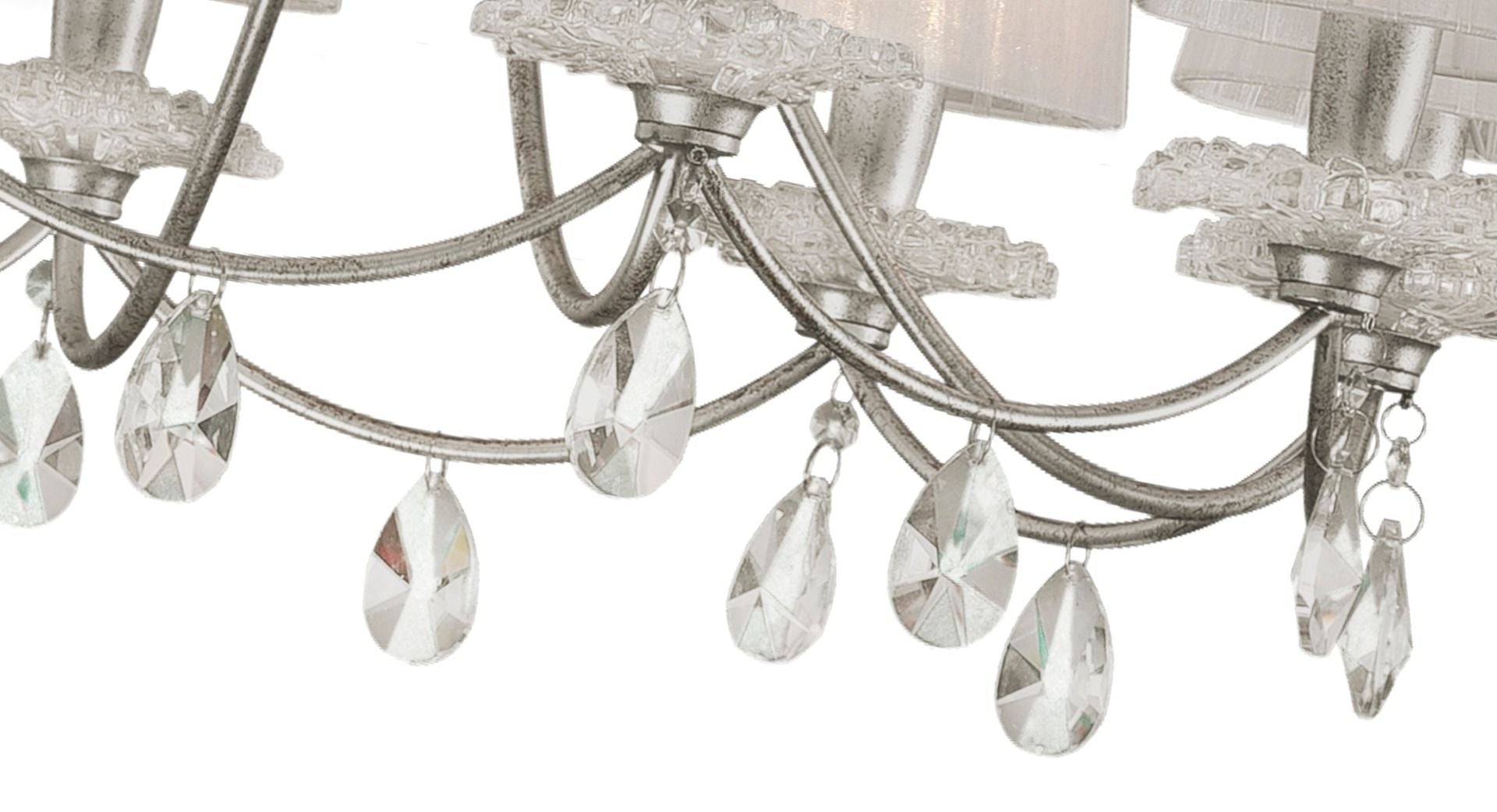 M6300 Mantra Sophie Extra Large 12 Light Silver Chandelier