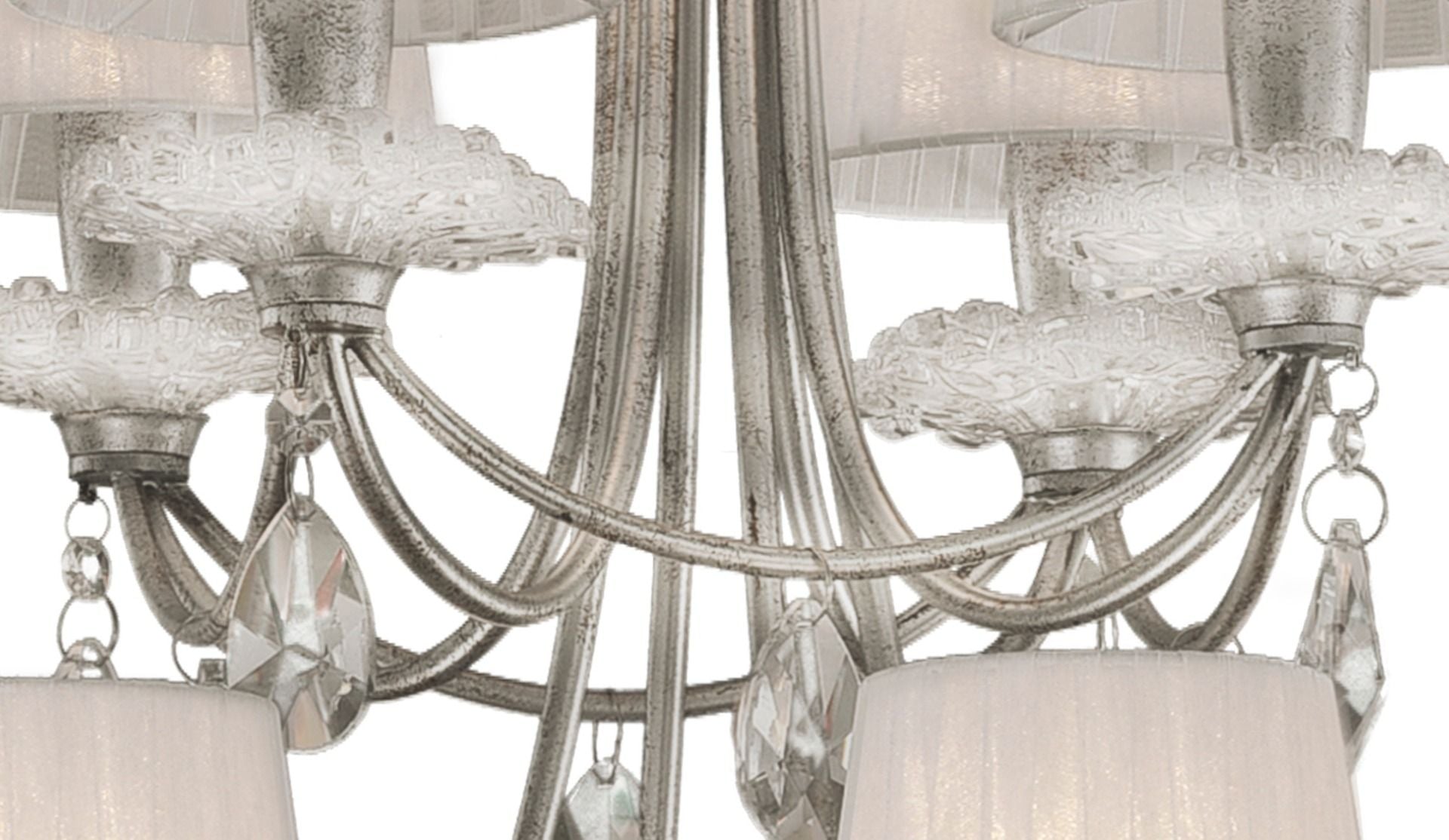 M6300 Mantra Sophie Extra Large 12 Light Silver Chandelier