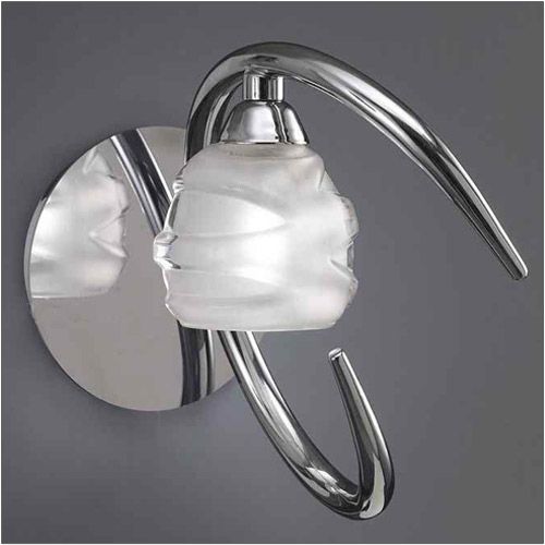 M1806/S Mantra Loop Polished Chrome 1 Light Wall Light