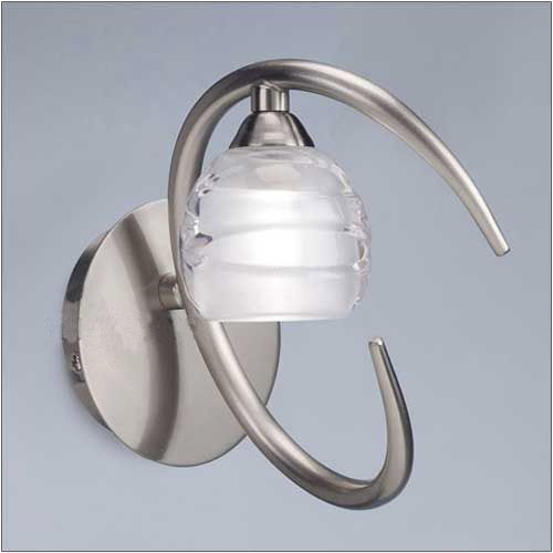 M1806/S Mantra Loop Polished Chrome 1 Light Wall Light